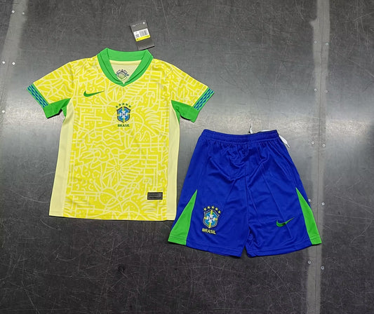 Brazil 2024 Copa America Home - Kids