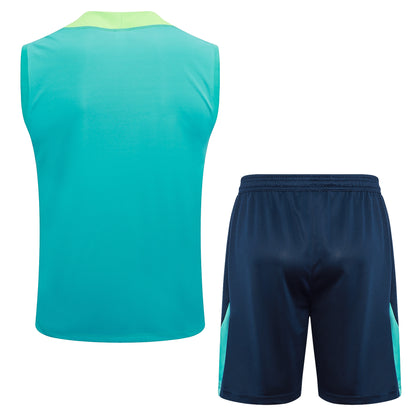 Brazil Sleeveless Training Kit - Turquoise