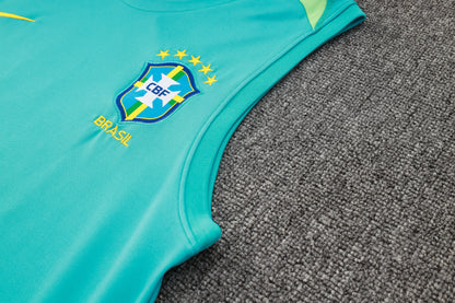 Brazil Sleeveless Training Kit - Turquoise