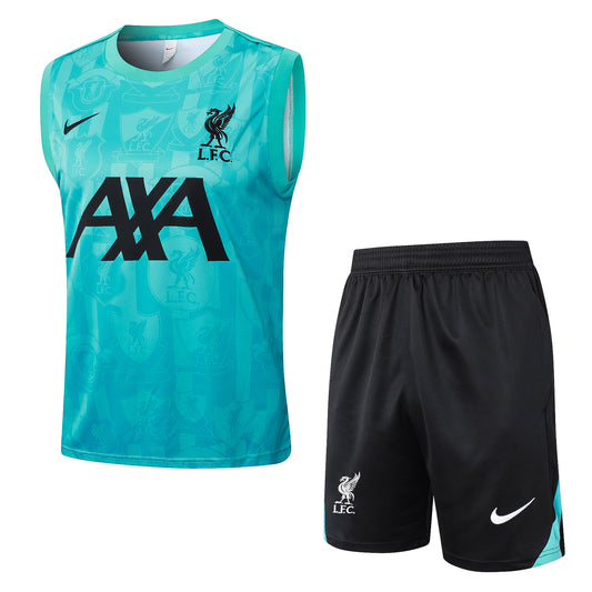 Liverpool Sleeveless Training Kit - Teal