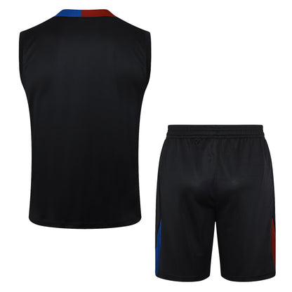 Barcelona Sleeveless Training Kit - Black