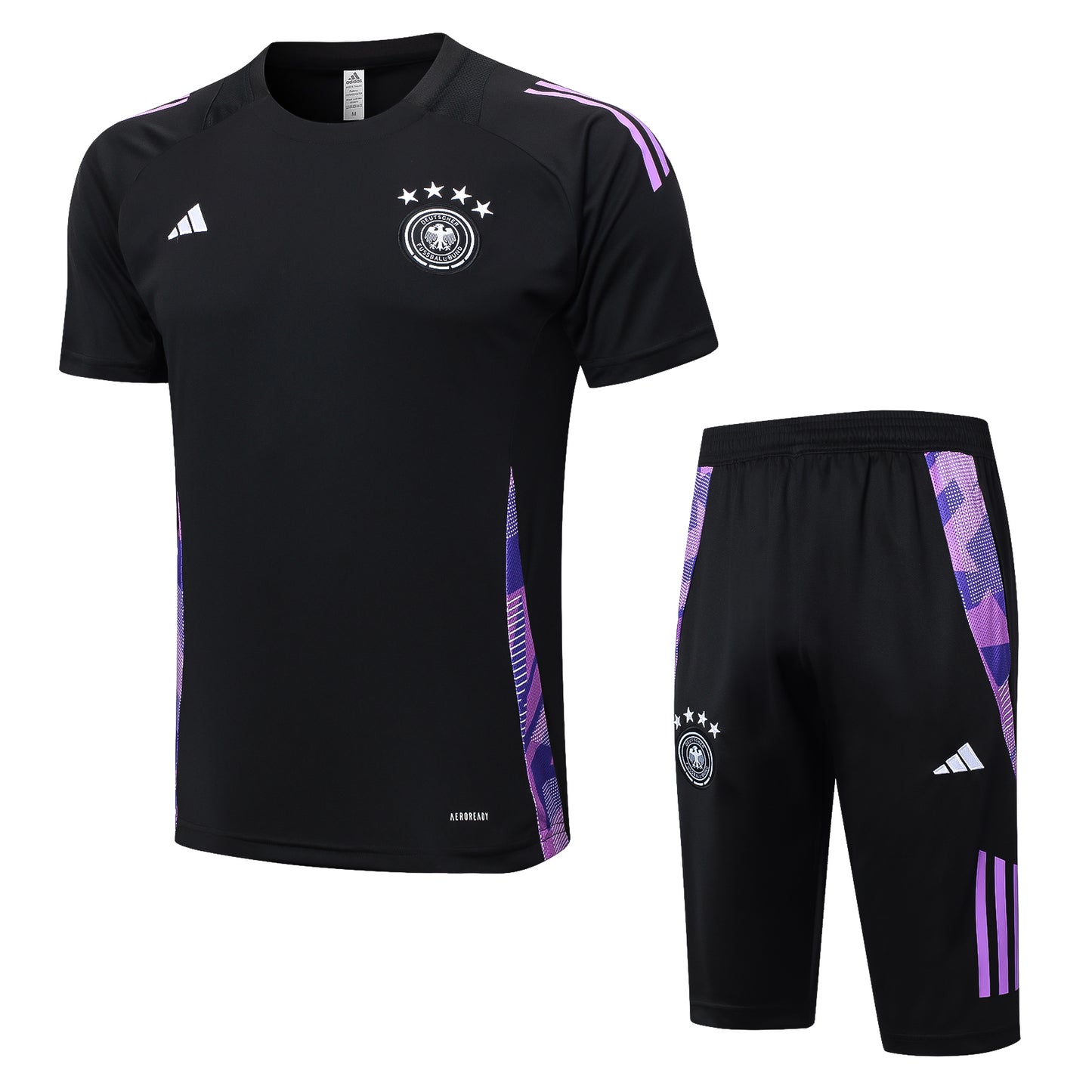 Germany Training Kit (3/4 Pants) - Black/Violet