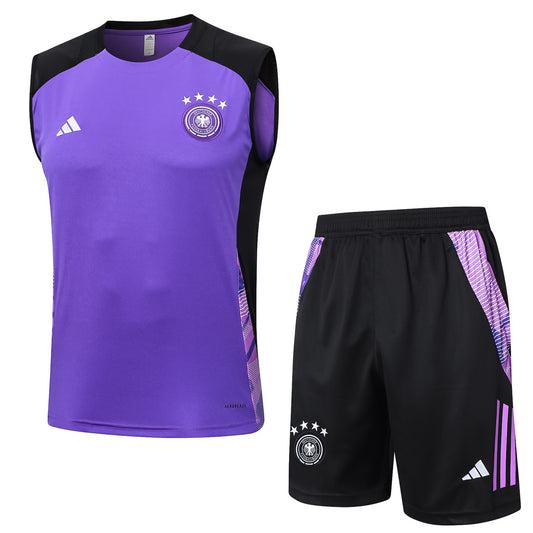 Germany Sleeveless Training Kit - Purple/Violet/Black