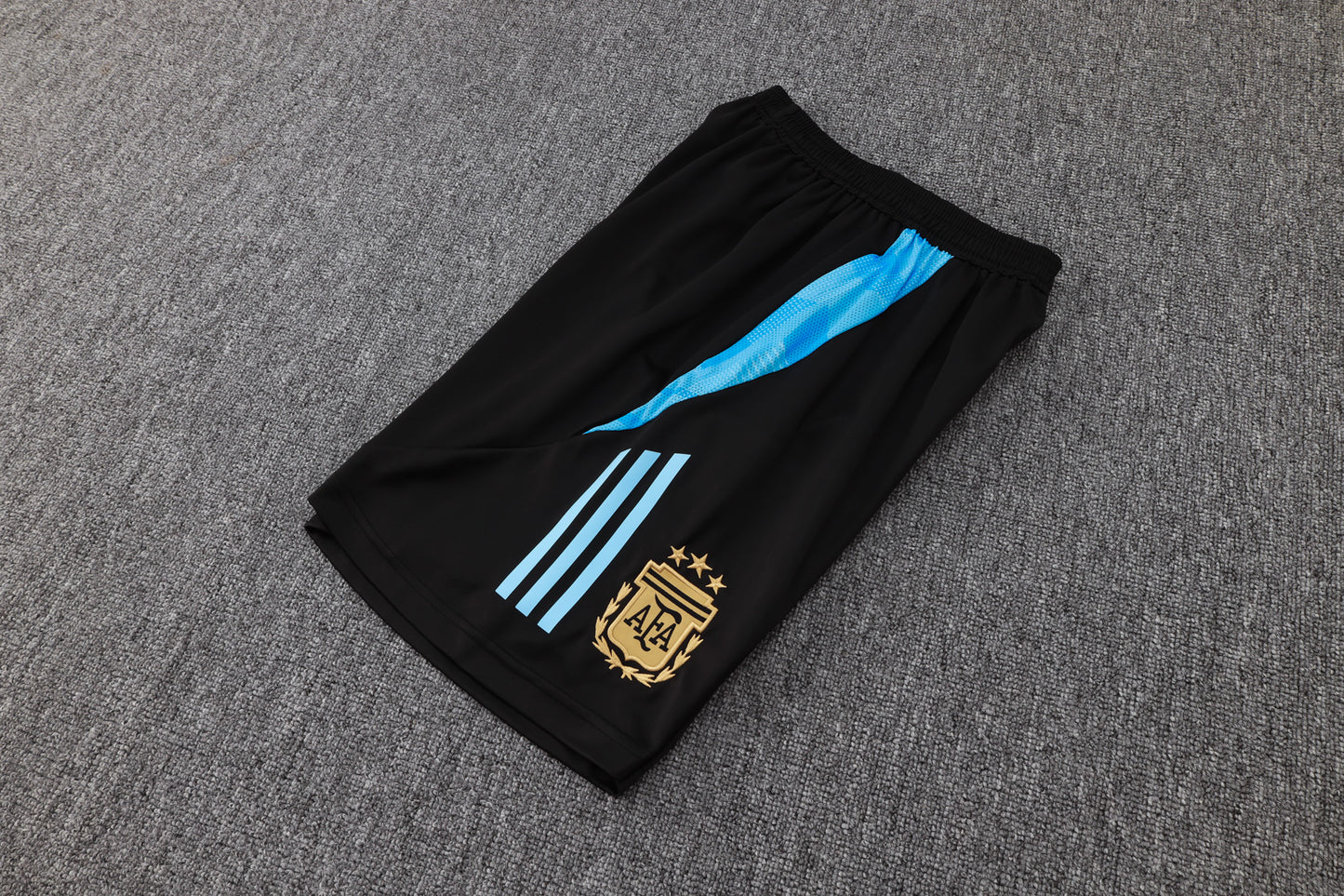 Argentina Sleeveless Training Kit - Beige/Electric Blue/Black