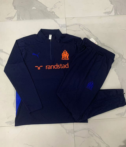 Marseille 1/4 Zip Tracksuit Set Navy