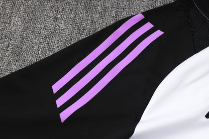 Germany 1/4 Zip Tracksuit Set White/Violet/Black